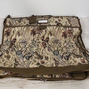 Vintage Jordache Floral Tapestry Garment Bag  for Travel Vacation Flights